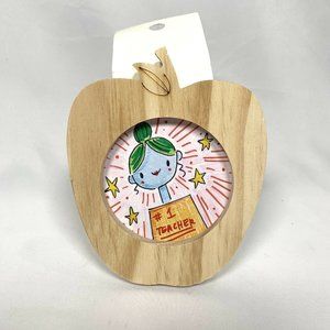 Wooden Apple Picture Frame - Great For Teachers